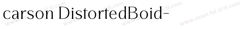 carson DistortedBoid字体转换